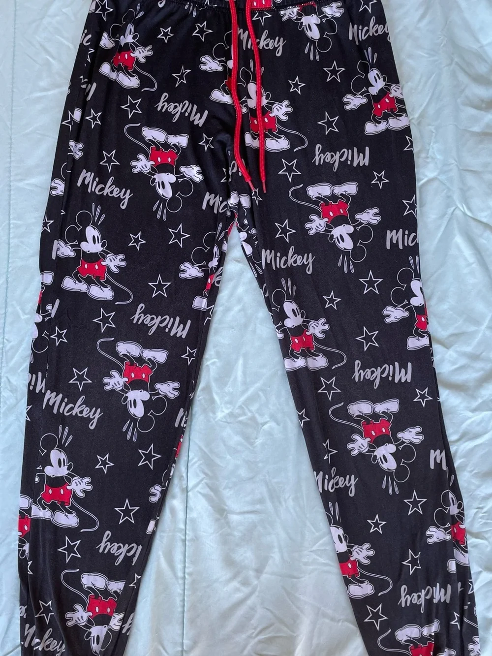 โจ Disney Mickey Mouse Pajama Joggers Small LIKE NEW! โค๏ธ๐ค - Picture 2 of 13